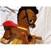 Image 2 : Wooden child's rocking horse, 30" long 27" high
