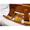 Image 3 : Wooden child's rocking horse, 30" long 27" high