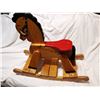 Image 6 : Wooden child's rocking horse, 30" long 27" high