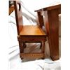 Image 4 : Wooden child's table & 2 chairs, table is 24" X 20"