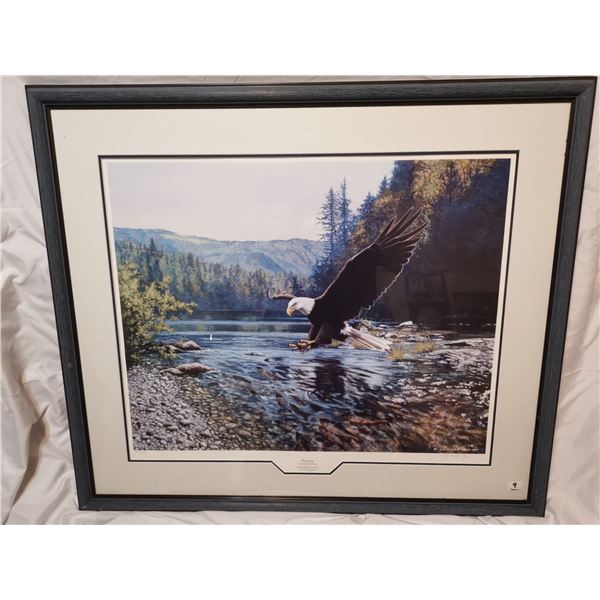 Signed Ducks Unlimited large number print, 36" X 31"