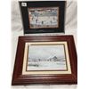 Image 1 : Two prints, hockey & scenery