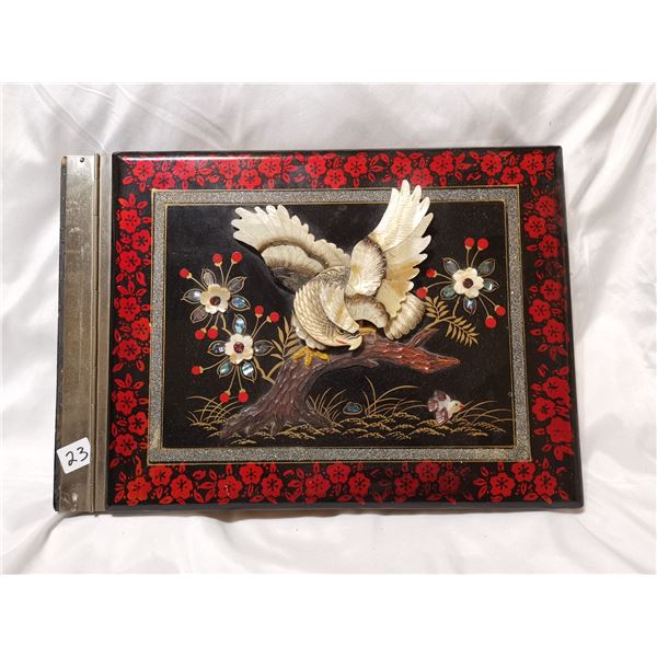 Antique Japanese musical photo album, works 15" X 11"