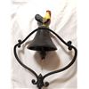 Image 2 : Cast iron bell on stand, 18" high, nice ring