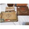 Image 4 : 5 old cigar boxes, some wooden