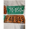Image 2 : 1950, 63, 65 Saskatchewan license plates