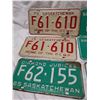 Image 3 : Matching 1973, 1969 plates & 1965, 1976 single Saskatchewan plates