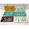 Image 1 : Six different Saskatchewan license plates