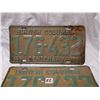 Image 3 : 1958 B.C. Centenary matching license plates