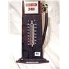 Image 2 : Thermometer gas pump shaped sign 19" - tin