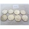 Image 1 : 8 Silver Quarters pre 1967