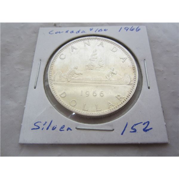 1966 Canadian Silver Dollar