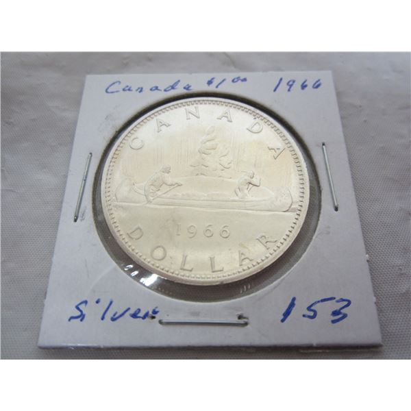 1966 Canadian Silver Dollar