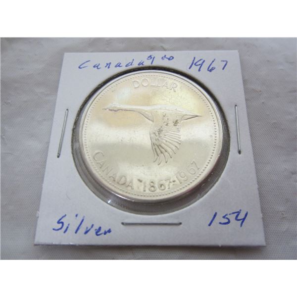 1967 Canadian Silver Dollar