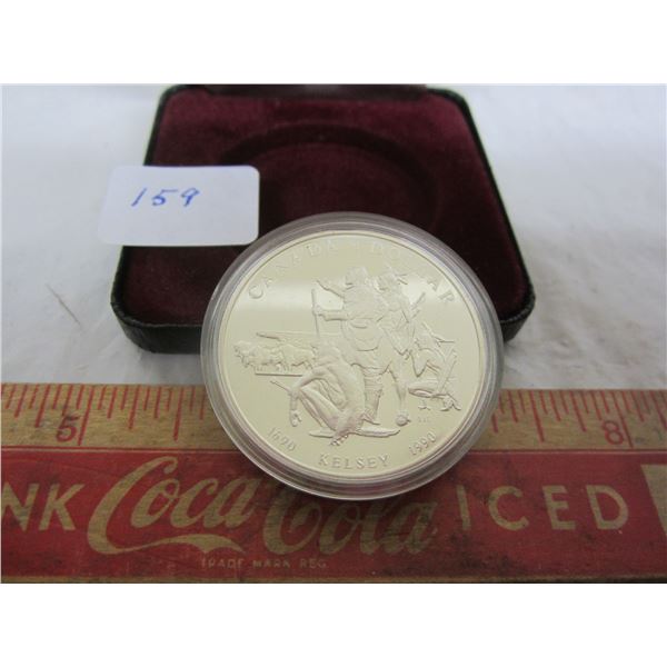 1990 Kelsey Silver Dollar and Case .500 Silver