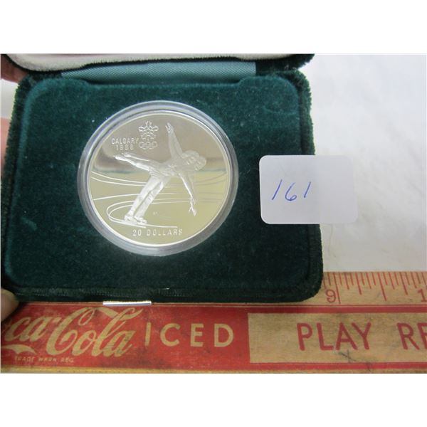20 Dollar Figure Skating .999 Silver Calgary Olympics