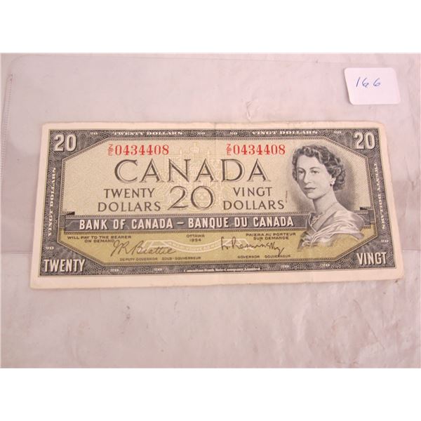 20 Dollar Bill 1954