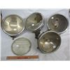 Image 1 : 4 Antique Car or Truck Headlights one Lens marked Ford