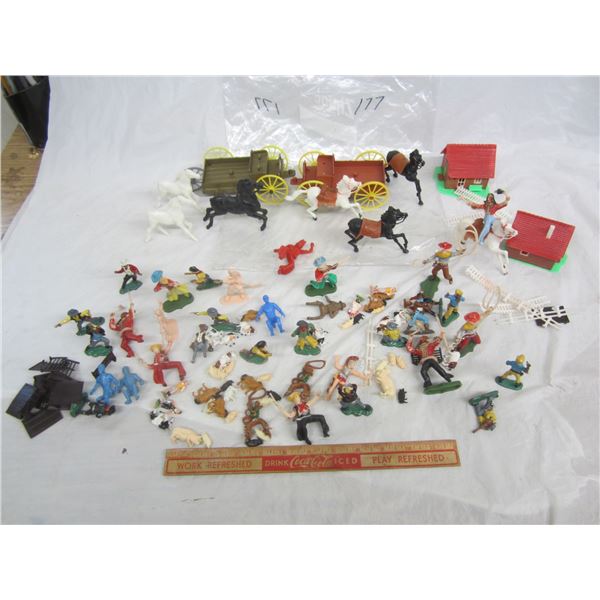 Vintage Lot of Plastic Toys