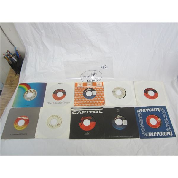 10 Records 45's Excellent Condition
