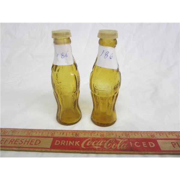 Glass Coke Bottles Salt and Pepper