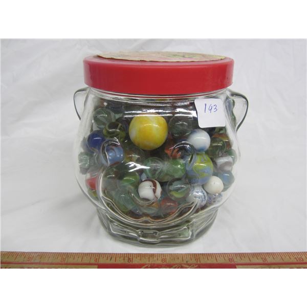 Kraft Peanut Butter Jar Full of Marbles