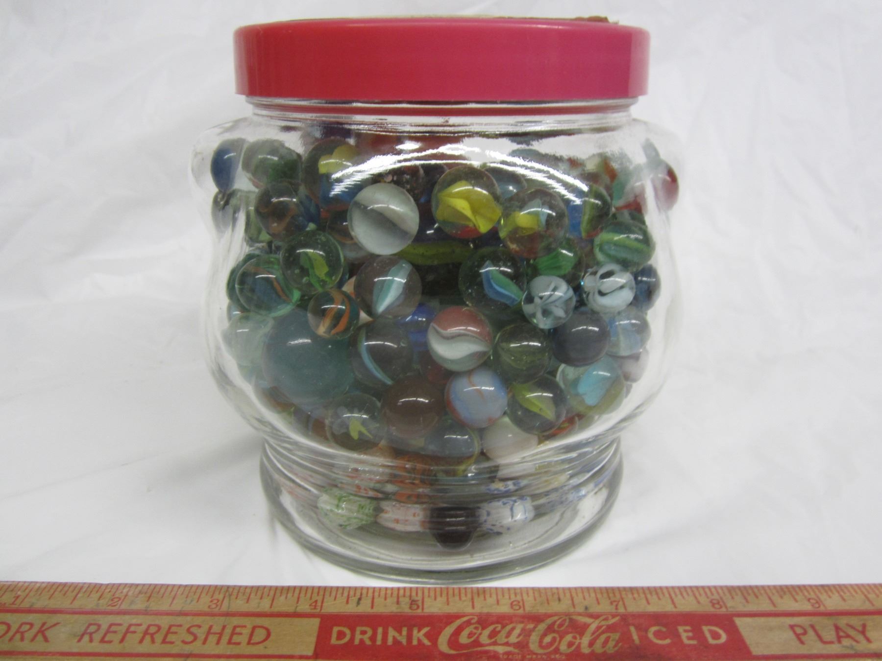 Kraft Peanut Butter Jar Full of Marbles