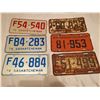 Image 1 : 6 License Plates 1955, 57, 63, 75, 76