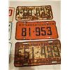 Image 3 : 6 License Plates 1955, 57, 63, 75, 76