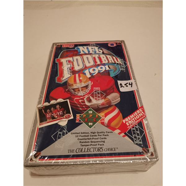 NFL Football 1991 Cards, Full Box