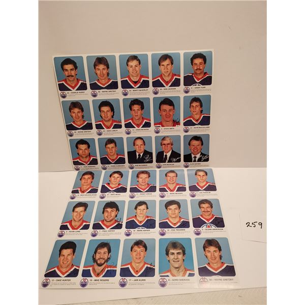 1985-86 Edmonton Oilers Redrooster Hockey Cards, 3 Gretzky