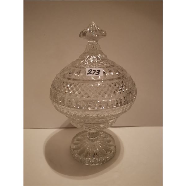 Crystal Candy Dish 6" x 7" High