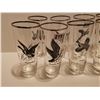 Image 2 : 8 Wild Game Bird Glasses, 6.5 Tall