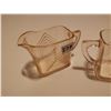 Image 2 : Depression Glass Cream & Sugar Bowls