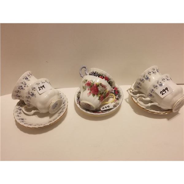 6 Royal Albert Cups & Saucers