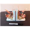 VINTAGE CERAMIC BIRD BOOKENDS