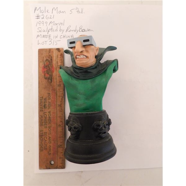 5” tall MOLE MAN FIGURINE #2621 1999 SCULPTED FIGURE LIMITED EDITION