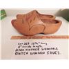 Image 2 : 12 ¾” LONG VINTAGE DUTCH WOODEN SHOES (WEARABLE)