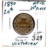 1890 NEWFOUNDLAND 20 CENT PIECE
