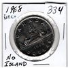 1968 UNC+ NO ISLAND VARIETY NICKEL DOLLAR