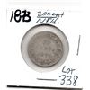 338  1873 NEWFOUNDLAND 20 CENT PIECE