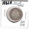 1882H NEWFOUNDLAND 20 CENT PIECE