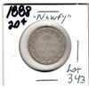 1888 NEWFOUNDLAND 20 CENT PIECE