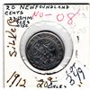 1912 NEWFOUNDLAND 20 CENT PIECE