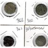 Image 1 : FOUR UNIDENTIFIED ROMAN COINS