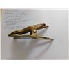 Image 3 : VINTAGE SPRING ACTION SOLID BRASS BIRD PAPER CLIP NOTE HOLDER