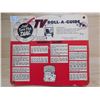 Image 1 : 1960’S VINTAGE TV ROLL A GUIDE TV TUBE TROUBLE CHART