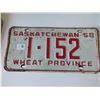 Image 1 : 1958 LOW NUMBER SINGLE LICENCE PLATE