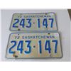 Image 1 : PAIR 1972 CAR PLATES