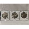 Image 1 : Three Assorted 1976, 77, 78 Nickel Dollars